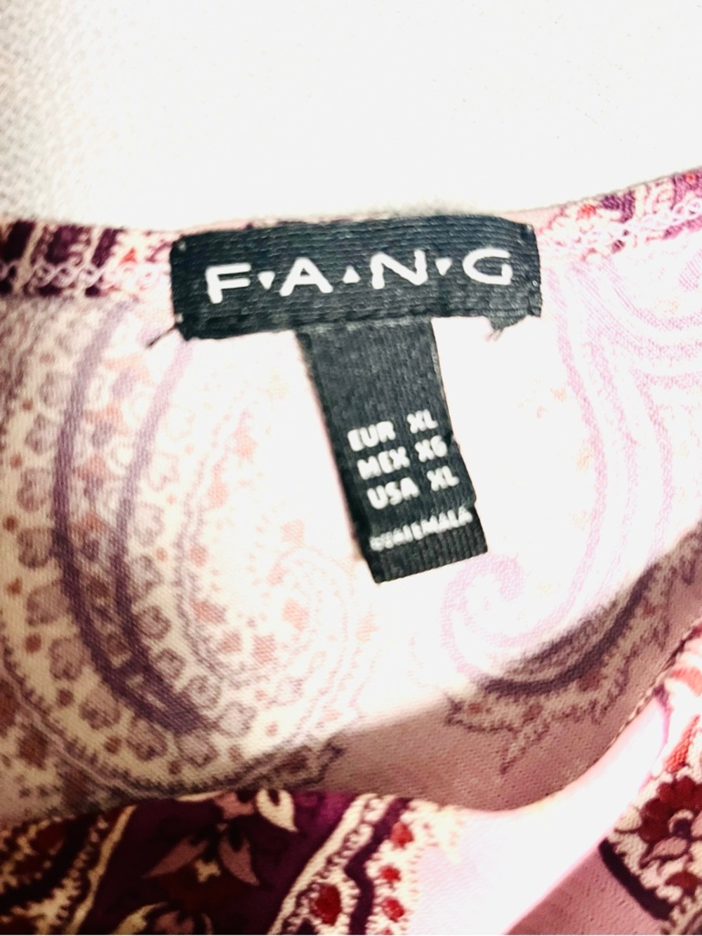 FANG Pink Paisley V-Neck Sleeveless Tank - Picture 4 of 7